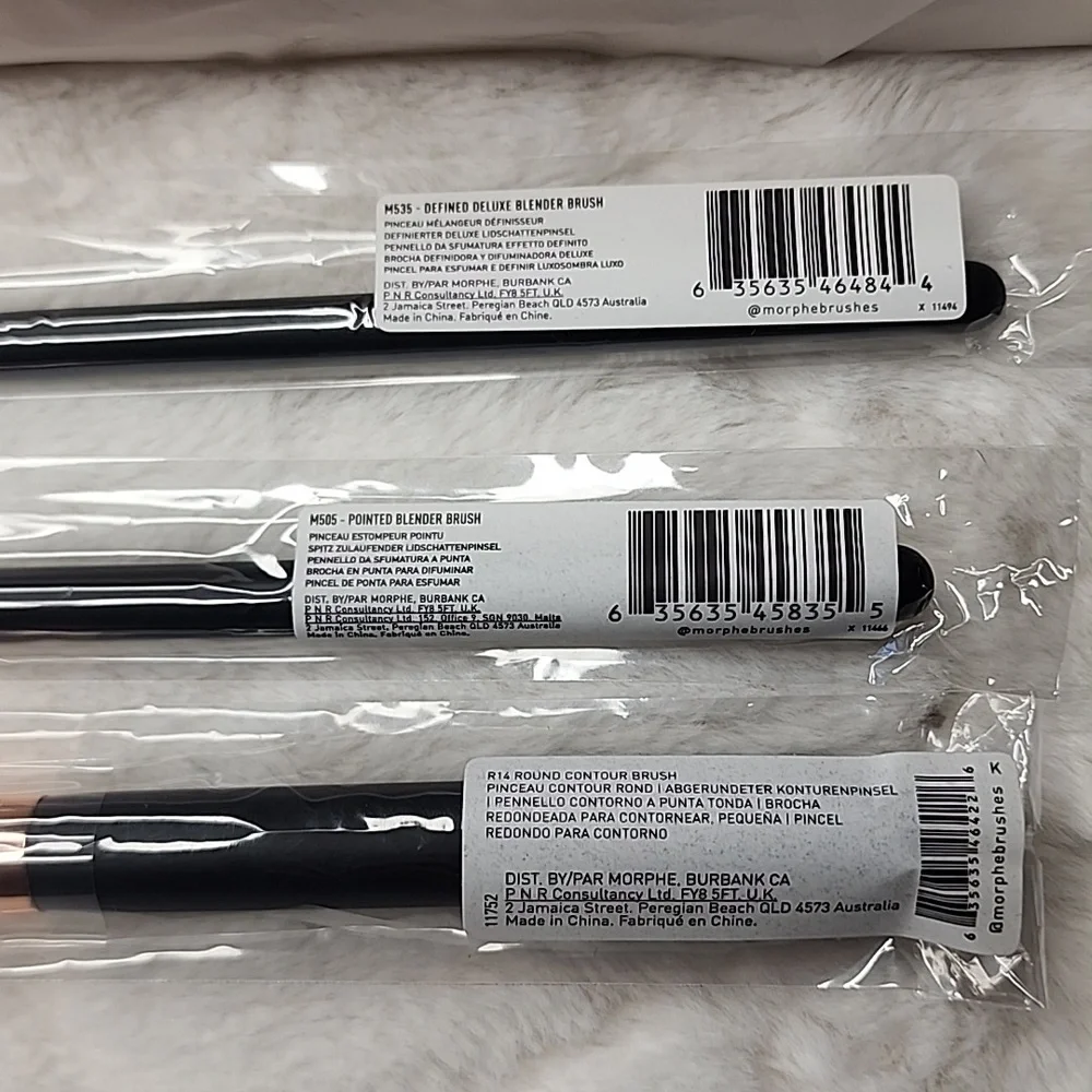 🆕️MORPHE 3 Piece Makeup Brushes & Bag